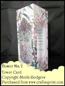Tower Card - Flower Mix 2