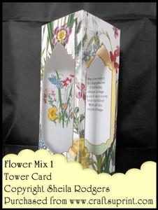 Tower Card - Flower Mix 1
