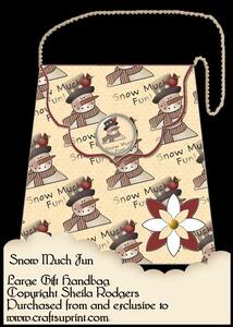 Large Gift Handbag - Snow Much Fun