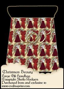 Large Gift Handbag - Christmas Beauty
