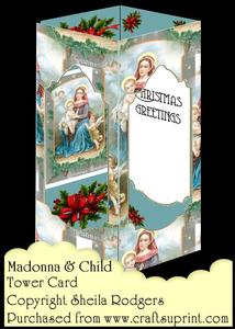 Tower Card - Madonna and Child