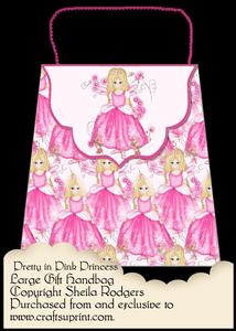 Large Gift Handbag - Pretty in Pink Princess