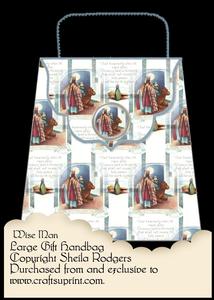 Large Gift Handbag - Wise Man