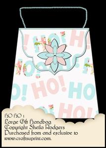 Large Gift Handbag - Ho Ho 1