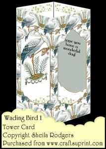 Tower Card - Wading Bird 1