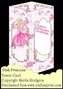 Tower Card - Pink Princess