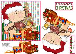 6 Inch Card - Baby with Toys