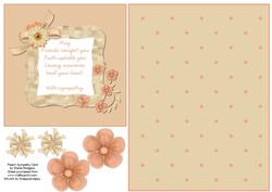 Peach Sympathy Card