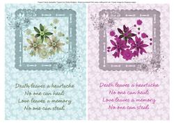 Flower Frame Sympathy Toppers