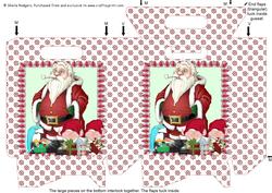 Gift Bag - Santa, Elves and Penguin