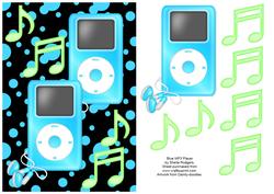 Blue Mp3 Player