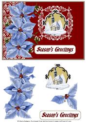 Poinsettias and Church