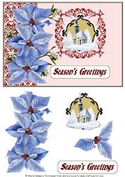 Poinsettias and Church 2