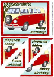 Scallop Corner - Red Camper Van