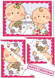 Scallop Corner - Babies with Snowmen Cookies