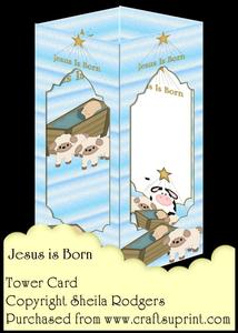 Tower Card - Jesus is Born