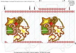 Gusset Sided Gift Bag - Cookies for Santa