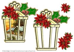 Christmas Lantern - Snowy Farm