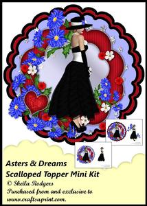 Scalloped Topper Mini Kit - Asters & Dreams