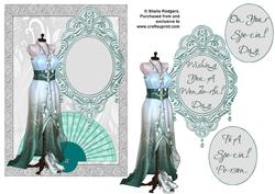 Aqua Shimmer Gown