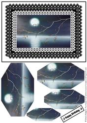 Monochrome Lace - Moonlit Branch