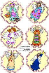 Set of 6 Angel Toppers 2