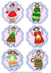 Set of 6 Angel Toppers