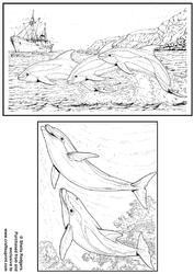 Digi Stamp - Porpoises