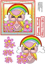 6x6 Rainbow Owl 2