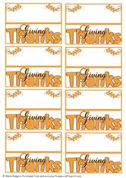 Thanksgiving Place Cards