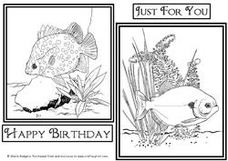 Digi Stamp - Tropical Fish 1