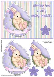 Lilac Easter Egg Bunny