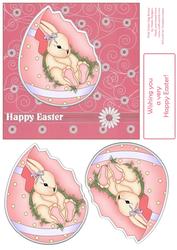 Pink Easter Egg Bunny