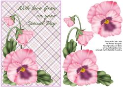 Pansy Card for Gran