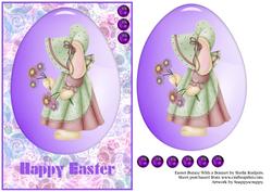 Easter Bunny with a Bonnet