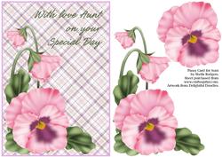 Pansy Card for Aunt