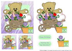 Wheelbarrow Bear