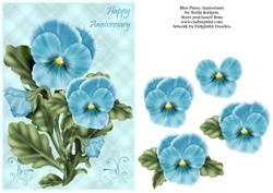 Blue Pansy Anniversary
