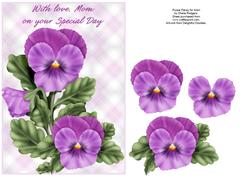 Purple Pansy for Mom