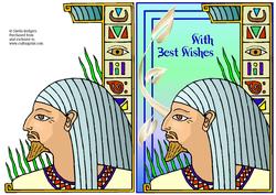 Egyptian with Hieroglyphs