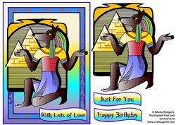 Egyptian God and Pyramids