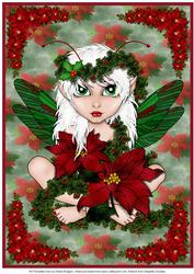 A4 Poinsettia Fairy