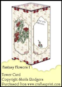 Tower Card - Fantasy Flowers 1