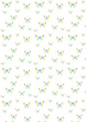 Rainbow Butterfly 2 Backing Paper 1
