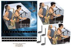 Rock Concert 3 - Sax and Keyboard