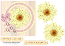 Yellow Flower in Decorated Frame