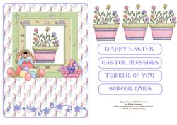 Easter Bunny with Streamers