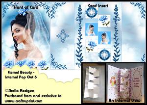Internal Pop Out 6 Card - Eternal Beauty