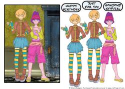 Manga Girls in Old House
