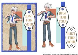 Manga Boy Cluster Card 2
